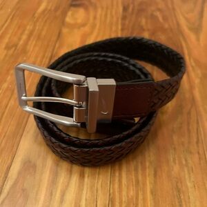 Nike Men’s Braided Leather Reversible Golf Belt Brown/Black 41”